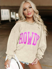 Howdy shirts crew neck sweatshirts pullover tops