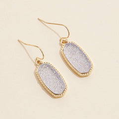 Druzy Stone Dangling Earrings