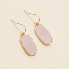 Druzy Stone Dangling Earrings