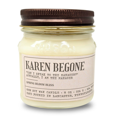 Karen Begone - Funny Candle 8oz Soy Wax