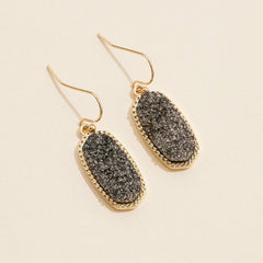 Druzy Stone Dangling Earrings