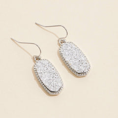 Druzy Stone Dangling Earrings