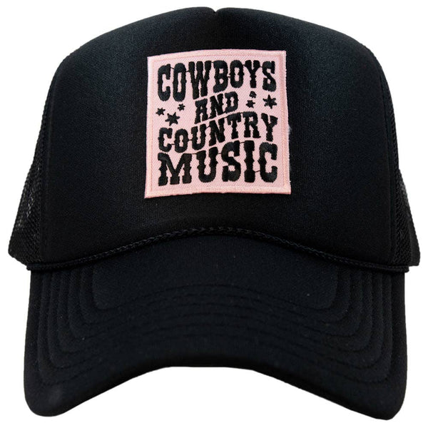 Cowboys & Country Music Pink Patch Foam Trucker Hat