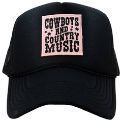 Cowboys & Country Music Pink Patch Foam Trucker Hat