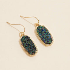 Druzy Stone Dangling Earrings