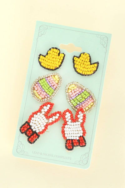 Easter Seed Beed Earrings