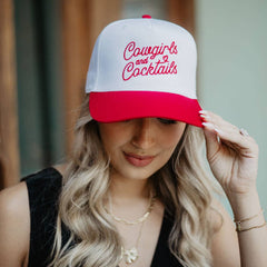 Cowgirls and Cocktails Two-Toned Wholesale Vintage Hat