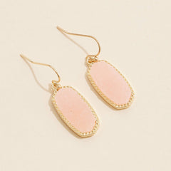 Druzy Stone Dangling Earrings