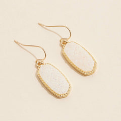 Druzy Stone Dangling Earrings